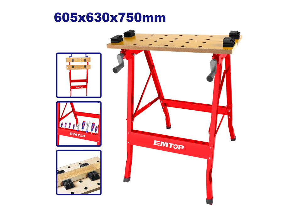 Banco De Trabajo Plegable EMTOP - 100KG