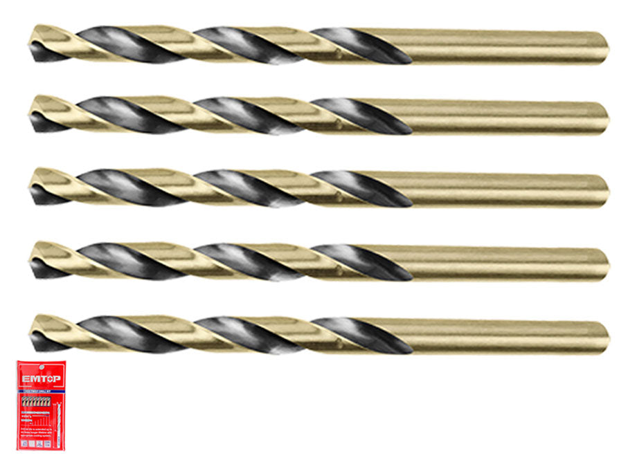 Bolsa 5 Brocas Taladro Hss EMTOP (10MM - 133MM)
