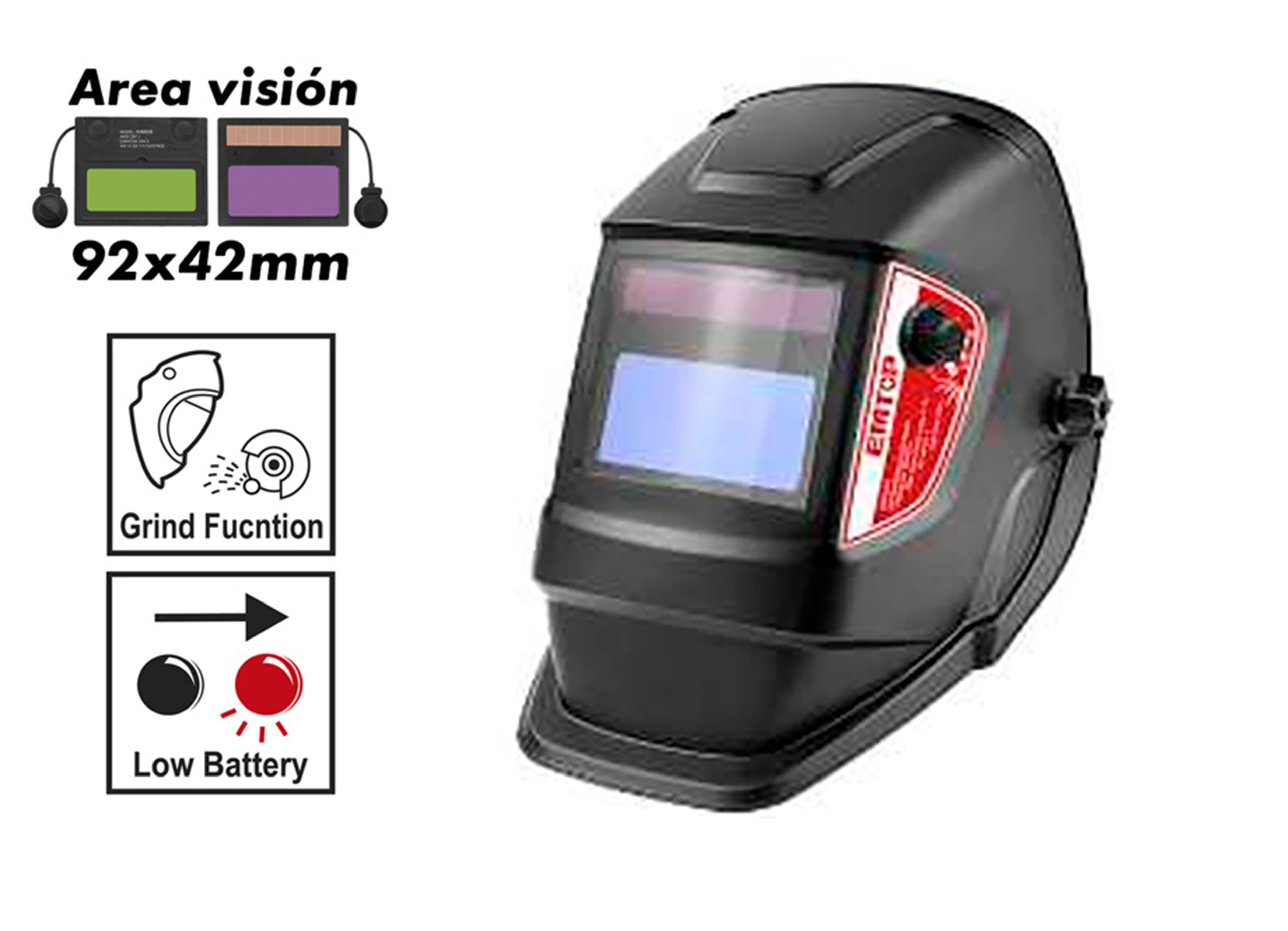 Casco Electronico Fotosensible Y Automatico Para Soldar EMTOP