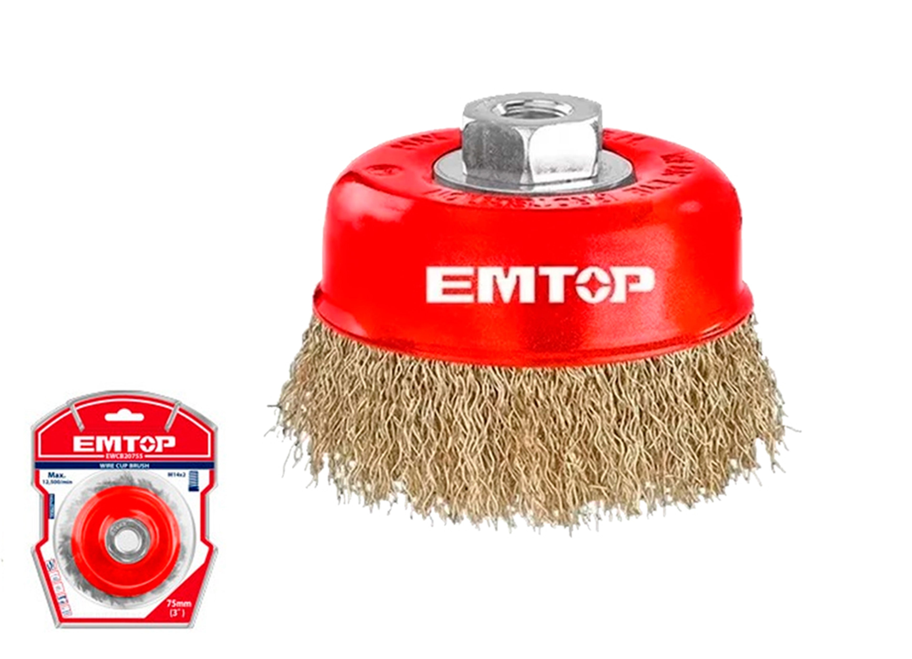 Cepillo Alambre Para Amoladora (100MM - M14x2) EMTOP