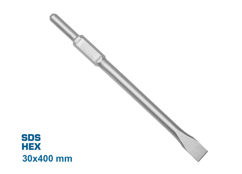 Cincel Plano Hex Para Martillo (30x35x400) - EDBRH1701