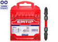 Conjunto 10 Punteras Destornillador Impacto (PH2 + PH2 - 65mm) EMTOP