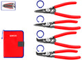Conjunto 4 Alicates Presillas 7" 180MM (2-180º - 2-90º) EMTOP