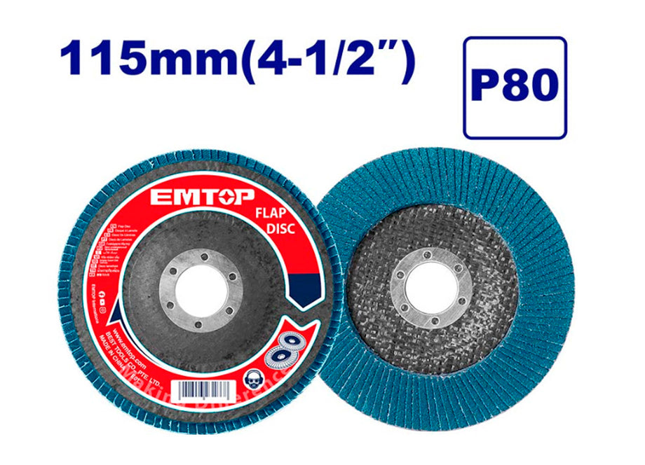 Disco Lija Milhojas P80 - Zirconio - Amoladora 115MM EMTOP
