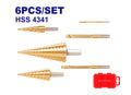 Juego Brocas Escalonadas 4-12, 4-20, 4-32 + 3 Brocas De Sierras EMTOP