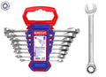 Juego De Llaves Carraca 6-19MM 8 Pcs (8, 10, 12, 13, 14, 15, 17, 19) EMTOP