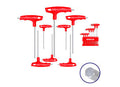 Juego Llaves Allen Cr-v - 8PCS (2x75, 2.5x75, 3x100, 4x100, 5x150, 6x150, 8x200, 10x200) Emtop''