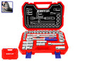 Maletin 28 Piezas 1/2" Cr-v EMTOP (incluye Vasos 10-32,CARRACA Y Extensiones)