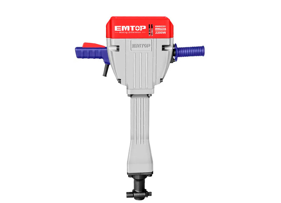 Martillo Picador Demolicion 2200W 75J EMTOP (tipo Hex - 2 Cinceles)