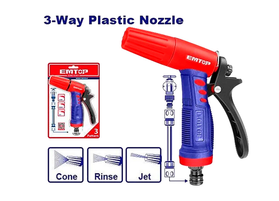 Pistola Manguera Con Boquilla Ajustable EMTOP