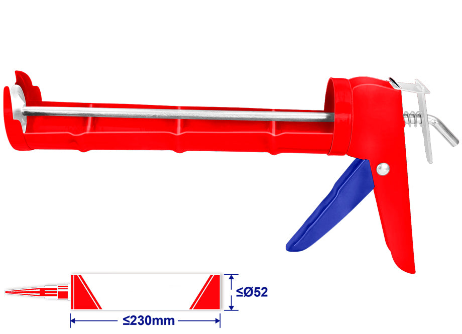 Pistola Para Aplicacion Silicona 9" EMTOP