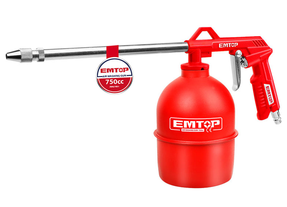 Pistola Petroleado EMTOP 0.75L 215MM Para Compresor