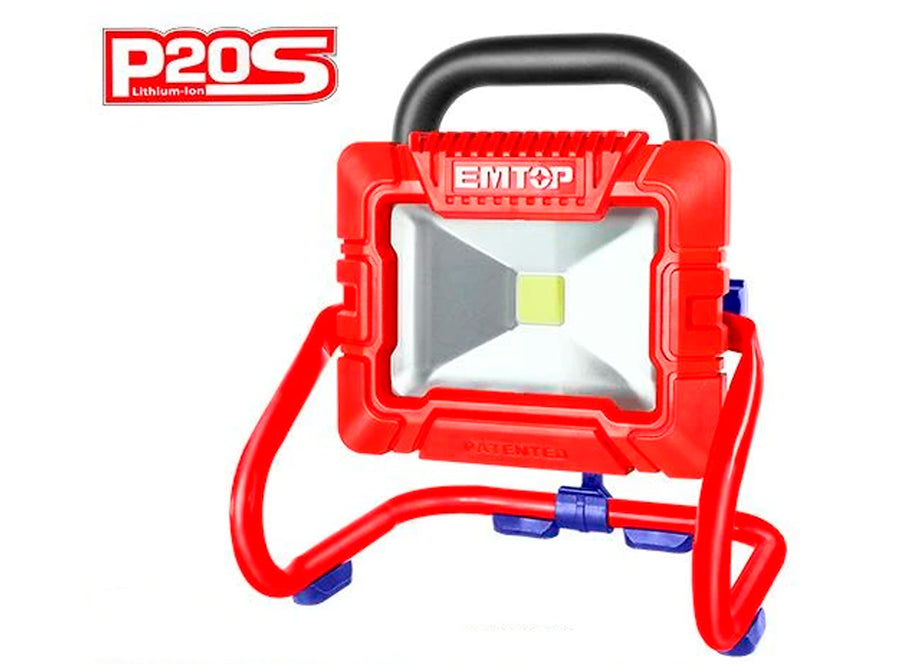 Reflector LED 20V EMTOP - 900-1800 Lumens - P20S (no Incluye Batería Ni Cargador)