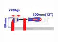 Sargento De Apriete 80x300 Mm 270 Kgs EMTOP