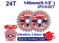 Set 2 Discos Widia 24 Dientes Sierra Circular ELCS1402